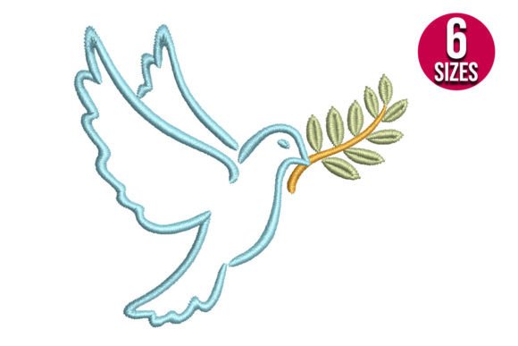 Dove with Olive Branch: A Serene Holiday Embroidery Review
