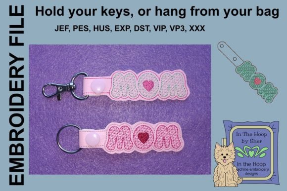 Mom Key Fob: Elevating Boutique Apparel with Sentimental Stitching