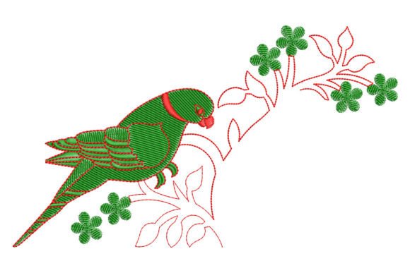 Parrot on Floral Branch: A Designer’s Review