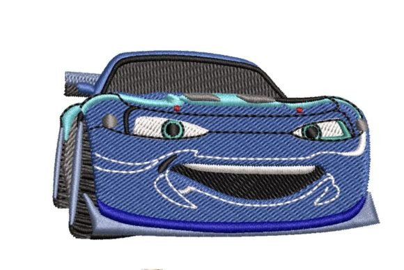 Review: Cartoon Racing Car Embroidery Design