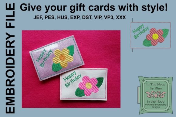 Review: Flower Birthday Gift Card Holder Design