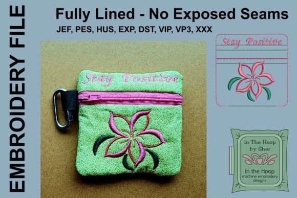 Review: Stay Positive Mini Zipper Bag Design