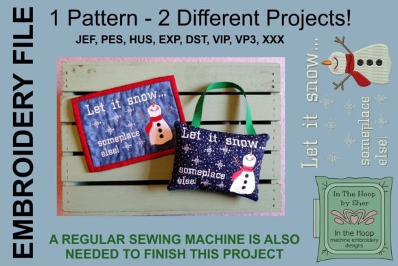 Reviewing the Let It Snow Mug Rug Design